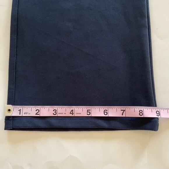 Quince Ultra Stretch Ponte Bootcut Pants Navy Womens S Quite Luxury 33” Inseam - Picture 11 of 11